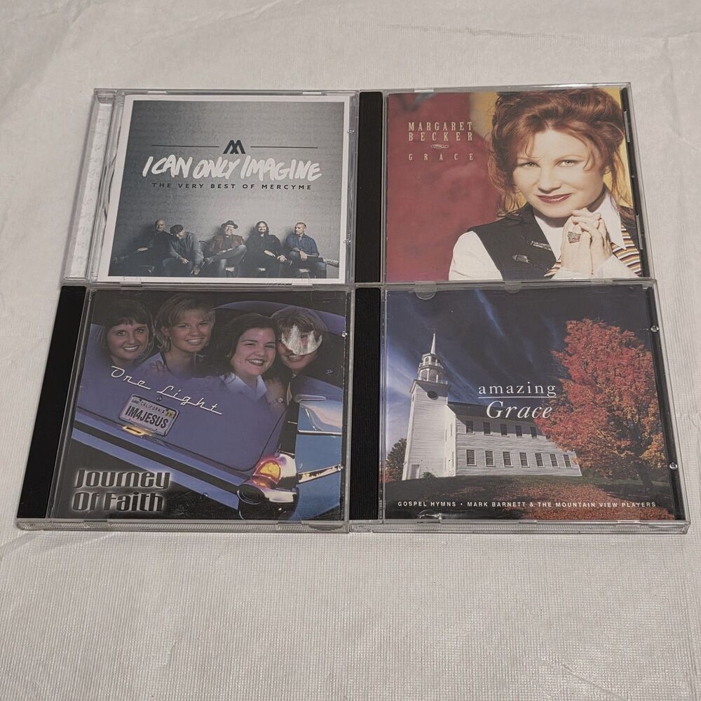Chirstian Music CDs Lot One Light, Mercy Me, Margaret Becker, Hymms (4)